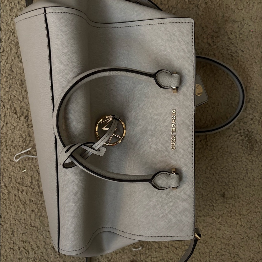 Michael Kors Light Gray Satchel